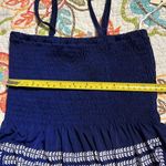 Cristinalove  small navy pullover maxi with adjustable straps and stretchy top Photo 6