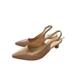 Naturalizer Slingback Pumps Size 11 Tan Pointed Toe Dress Shoes Photo 1