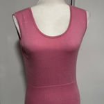 Caslon  XS Pink Sleeveless Knit Top Ribbed‎ Waist Scoop Neck Casual Fall Winter Photo 0