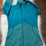 The North Face Womens Cinder 100 Jacket Full Zip Black Plum Blue Grey Photo 2