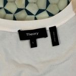 Theory EUC  Womens White Sleeveless Tie Front Tank Top Size L Photo 4