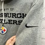 Nike NFL Equipment Training Pittsburgh Steelers Embroidered Hoodie Large Gray Photo 3
