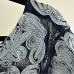 JS Collections BHLDN x JS Collection Santiago Blue and Gray Applique Dress Size 16 Women's Photo 5