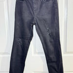 Buffalo David Bitton Jess Black RIP & REPAIR MID-RISE SKINNY 6/28 Photo 0