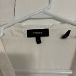 Theory  White V Neck Collared Dress Photo 3