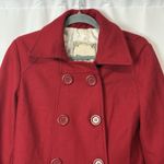 Forever Audrey Womens L Double Breasted Jacket Peacoat Wool Red Gilmore Girls Size L Photo 2