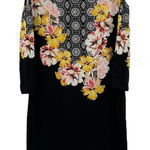 JM Collection ‎ Cold Shoulder Floral Printed Shift Dress size PS Photo 0
