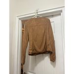 Me Jane  Size Medium Brown Faux Suede Western Style Long Sleeve Fringed Jacket Photo 8