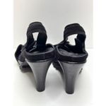 Pedro Garcia Shoes Womens Size 8.5 Black Open Toe Yuval Slingback Leather Sandal Photo 6