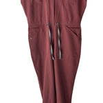 FIGS Catalina 20 Scrub Jumpsuit Womens Rose Pink Sleeveless Utility Workwear Photo 0