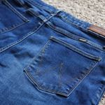 Wrangler Denim Shorts Frayed Hem Dark Wash Casual Summer Size 34 Photo 2