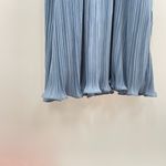 Moon River Women's Light Blue Long Sleeve Pleated Cutout Midi Dress Size Large Photo 4