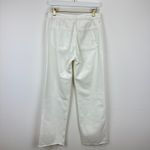 J.Crew  Tall Sailor Mid Rise Relaxed Demi Boot Jean White Gold Buttons US 25T NWT Photo 8