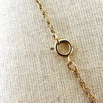 Gold tone cross St. Maria Jesus Christus pendant necklace Photo 3