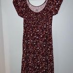 SO  Maroon Floral Mini Dress Photo 0