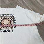 Anthropologie gratitude graphic thermal long sleeve oversized tee size small Photo 6