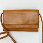 Hobo International Tan Leather Crossbody Purse Double Flap Photo 5
