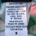 J.T.B. Floral Strapless Dress‎ Blue Size 8 Photo 8