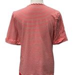 Appleseed 100% Cotton Orange & White Striped Folded Cuffs Button Detail Size M Size M Photo 4