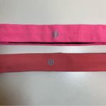 Lululemon | Bundle of Two Narrow Activewear Headbands Plain Pink Tone Photo 2
