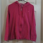 Champion  Authentic Magenta Hot Pink Zipper Hoodie Sweatshirt SZ Large GUC #7976 Photo 1