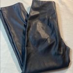 ZARA  black  Leather Pants Photo 3