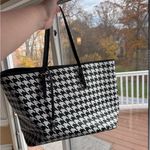 Michael Kors  Houndstooth Tote in Black and White Photo 1