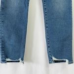 Sam Edelman New Ripped Hem High Rise Stiletto Straight Jeans Kamella Photo 5