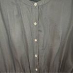Gap | Black Long Sleeve Button Front Jumpsuit Size Large Photo 4