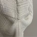 Vintage Cable Knit Sweater Jumper Pullover 3D Baubles Mock Neck Ivory Cream White Size L Photo 5