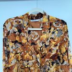 Isaac Mizrahi Live Abstract Floral Blouse Plus Size 2X Long Sleeve QVC Top Photo 2