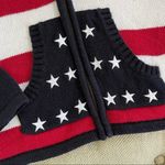 Christopher & Banks Christoper & Banks American Flag Cardigan Sweater L Photo 1