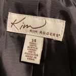 kim rogers  career purple black button jacket sz 14 Photo 6