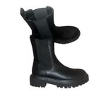 EXPRESS ✨ Black Gore Lug Sole Ankle Sz 7 Boots✨ Photo 4