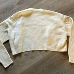 Sunday Best Aritizia | Merino Wool Cream Ribbed Crop Cardigan Size L Photo 7