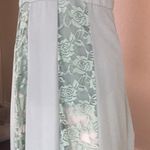Sage green Rose Panel Lace Maxi Summer Dress Photo 11