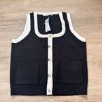 Abercrombie & Fitch  black and white knit vest Photo 0