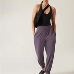 Athleta NWT Savanna Jogger High-Rise Pockets Stretch Dusk Violet Purple Size 14 Photo 8