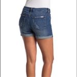 joe's jeans “Panama” distressed denim cuffed shorts rolled raw hem jeans Photo 1