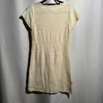 LEI Cable Knit Short Sleeve Sweater Dress Womens M (Jr L) Cream Ivory 00s Y2K‎ Size undefined Photo 1