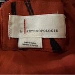 Anthropologie  Floral Slip Dress Small Rust Orange Midi Ruffle Strappy Boho 90s Photo 10