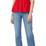 Proenza Schouler Red Puff Sleeve Tie Top Photo 0