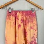 frankie's bikinis Aiden Sweatpant Tie Dye Size XS Pink Orange Photo 8