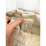 ZARA  Wide Leg High Rise Raw Hem Denim Jeans Bone Tan Size 0 Photo 8