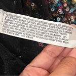 Endless Rose  S Multicolored Sequin Top long sleeve shoulder pads lined disco Photo 4