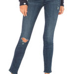 J Brand Revolve Mid Rise Skinny Swift Destruct Jeans Ripped Dark Wash Size 31 Photo 0