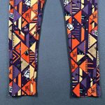 LuLaRoe  Leggings One Size Halloween Print Orange Purple Skull Witch Geometric‎ Photo 7
