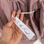 On The Road  Mauve Pink Faux Suede‎ Lace Up Zip Front Bomber Jacket Photo 7