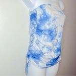 Princess Polly  Strapless Blue‎ & White Tie Dye Top Size 6 Photo 1