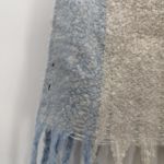 Unbranded Multicolor Pink Blue Striped Acrylic Scarf Fringe Fuzzy Long Photo 3